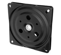 Beaupretty Support de Siège Pivotant 360° 15 Mm Épaisseur 147x147 Mm Plaque Tournante en Métal Noir pour Tabouret de Bar et Meuble, Base Robuste pour Chaise Pivotante, Mécanisme Pivot Adapté