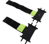 Beaupretty Support de Téléphone de Course 2 Pièces Silicone Antidérapant 360° Rotation Brassard de Poignet et Brassard de Bras Réglables pour Running Fitness Cyclisme Vert