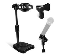 Beaupretty Support Micro de Bureau Ajustable avec Base Fixation Antichoc et Clip Ressort Pied Stable pour et Enregistrement