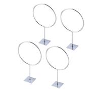 Beaupretty Support Mural pour Ballons, Lot de 4 en Fer Argenté | Montage Mural Pré-percé, Charge Renforcée, pour Vestiaire D'équipe ou Bureau, Rangement Net et Affichage Soigné