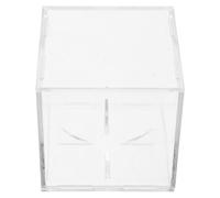 Beaupretty Support Transparent pour balles de Baseball 8X8X8 CM Boîte en Acrylique avec Base pour Rangement Efficace et présentation à Domicile