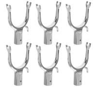Beaupretty Supports de Branches pour Arbres Fruitiers 6 Pcs Alliage D'aluminium Argenté | Outil de Fixation Multi-usage, pour Jardins Ornementaux et Vignobles, Aide à Soutenir des Branches de Diamètres Variés