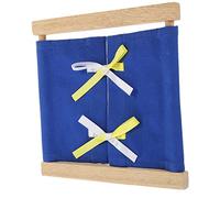 Beaupretty Tableau Dactivités Préscolaire Bleu Foncé avec Nœud Sensoriel Éducatif pour à Boutonner et Lacer Planche Habillage pour Compétences de Base des Tout Petits