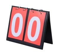 Beaupretty Tableau D'affichage Rouge du Match de Basketball à Double Face en PVC Bords Lisses, Compteur à Deux Chiffres Facile à Ranger pour Activités Sportives