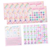 Beaupretty Tableau d'Apprentissage Propreté Autocollants pour Garçon et Lot de 1 Set de Motiver Garçon Fille Matériaux Doux Utilisation Facile Autocollants Réutilisables