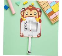 Beaupretty Tableau Musical Pédagogique Forme de Singe Tableau Portable à Cinq Lignes pour Débutants Aide Lecture Rythmique et Apprentissage Musical
