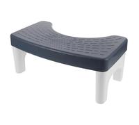 Beaupretty Tabouret WC Physiologique Stable pour Adultes Repose Ergonomique pour Salle de Bain Marche Confortable pour Position Accroupie Optimale Aide Santé Intestinale Compatible WC Bleu