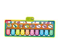 Beaupretty Tapis Déveil Musical avec Clavier Électronique Éducatif pour Tapis de Danse Interactif Stimulant la Coordination Œil Main Développement Physique