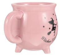 Beaupretty Tasse à Café de Chaudron 450ml en Céramique Rose pour Infusion Boissons Chaudes Décoration de Table Halloween Présent Créatif