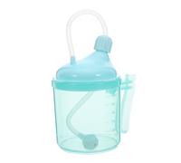 Beaupretty Tasse De Calmar De Chevet Au Chevet Tasse De Boisson Adulte Pour Bouteille De Boisson Avec Paille Gobelets Anti-éclaboussures Senior Gel De Vert