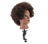 Beaupretty Tête De Mannequin Pour Coiffure Africaine Moule Entraînement Coupe Et Tissage Noir