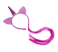 Beaupretty -tête Licorne Adorable Décoratif Bandeau De Cheveux Forme Licorne Décoration Perruque Coiffe Garçon Fille Fêtecadeau