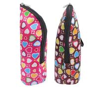 Beaupretty Thermique pour Biberon Et Pochette Chauffante pour Biberons D'extérieur, Lot De 2 Pièces, Polyester Solide, Poignées Pratiques, Adapté Aux Parents en Voyage