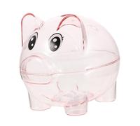 Beaupretty Tirelire Cochon Transparent Rose Grand Format pour Garçon Fille Pot Économiseur de Cadeau Épargne Garçon Fille