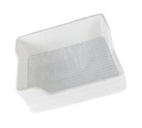Beaupretty Toilettes pour Cage à Lapin Grand Format, Bac à Litière Double Séparé Blanc, Anti-Renversement et Anti-Projection, Litière D'entraînement pour Petits Animaux, Accessoire