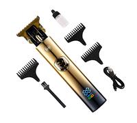 Beaupretty Tondeuse à Cheveux Électrique Rechargeable USB 1 Ensemble Tondeuse sans Fil Professionnelle 0,5 MM pour Hommes Écran LCD et Accessoires Coiffure