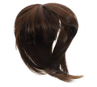 Beaupretty Toppers De Cheveux Postiche Naturel Clip Cache-cheveux Perruque Synthétique Couleur Châtain