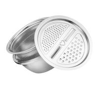 Beaupretty Trancheuse à Légumes en Acier Inoxydable Bac D'égouttage et Râpe Multifonction, Grand Bac Réutilisable Pratique Cuisine