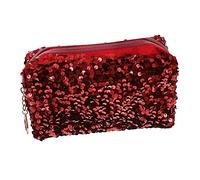 Beaupretty Trousse De Maquillage Carrée à Paillettes Sac De Rangement pour Cosmétiques pour Voyages Et Usage Quotidien