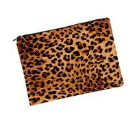 Beaupretty Trousse De Maquillage Léopard Imperméable 1 Grand Format Portable Polyvalente Femme Pochette De Rangement pour Voyage Et Usage Quotidien