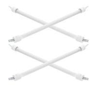 Beaupretty Tube Chauffant en Quartz Céramique Blanc Remplacement Facile Performance de Chauffage Rapide 4pcs pour Radiateur D'appoint pour Espace Extérieur et Intérieur