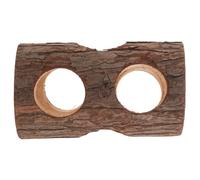 Beaupretty Tunnel en Bois Naturel pour Petits Animaux Marron, Stimulant L'activité Physique et Réduisant L'ennui, pour Lapins et Hamsters