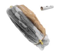 Beaupretty Tunnel pour Chat avec Balle de Jeu, Tunnel de Jeu Interactif Pliable, Tube Droit à 2 Ouvertures, Tissu, Motif Os, pour Intérieur, Chats et Chatons