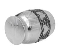 Beaupretty Urne Funéraire en Acier Inoxydable pour Animaux, Boîte à Cendres pour Animaux de Compagnie, Urne de Conservation pour Crémation, Modèle 2, 1 Pièce, Résistante la Corrosion, Usage