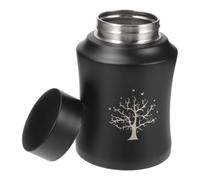 Beaupretty Urne pour Chien en Acier Inoxydable, Noire, Décorative, Commémorative, Aspect Simple, Résistante à la Rouille, pour Animaux de Compagnie, Souvenir pour Maison et Cérémonie