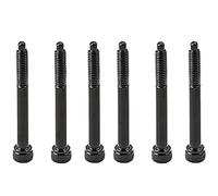 Beaupretty Vis de Chevalet de Guitare Électrique Noir 6 Pièces en Métal Vis de Chevalet Accessoires pour Remplacement Fixation Solide pour Guitare Électrique