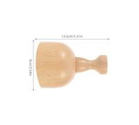 Beaupretty Wooden Gua Sha Cup Small Massage Tool For Neck And Body Scraping Smooth Natural Wood Massage Cup For Muscle Relief And Daily Spa Use