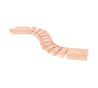 Beaupretty Wooden Train Track Accessory DIY Construction Toy for Smooth Sturdy Wooden Railway Track Piece Educational Creative Building Circuit Block Compatible with Other Sets