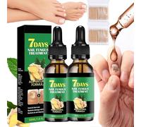 Beauras Nail Fungus Treatment, 7 Day Nail Fungus Treatment, 100% Natural Ginger Nail Fungus Treatment For Toenail, Fungal Nail Treatment Oil, Nail Growth Serum For Brittle, Peeling, Fast Results (2)