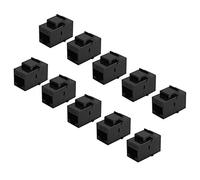 Beausoleil 10 PièCes Connecteur RJ45 Jack Cat6 Extension Coupler Ethernet Network LAN Cat 6 Prises de Coupleur Adaptateur D'Extension, Noir