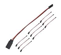 Beausoleil 10 PièCes SéRies 150Mm Servo CâBle D'Extension JR CâBle 3 Broches Mâle à pour Voiture RC