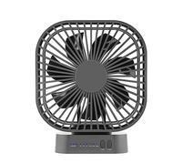 Beausoleil 1Set 5000MAh Batterie USB Timing Ventilateur de Refroidissement Circulateurs D'Air Aimant Absorption Silencieux 3 Vitesses Vent Fort Noir