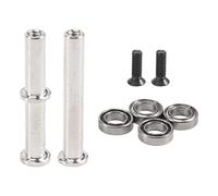 Beausoleil 2 PièCes Colonne de Direction avec Roulement pour 144001 144010 124016 124017 124019 TéLéCommandéE Voiture Mise à Niveau PièCes Accessoires