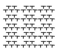 Beausoleil Connecteurs BarbeléS pour Irrigation Goutte à Goutte, Raccords en T BarbeléS Universels 100 PièCes, S'Adaptent Aux Tubes Goutte à Goutte de 1/4 Pouce (Tuyau en T de 4 / 7Mm)