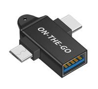Beausoleil Convertisseur USB C vers USB 3.0 OTG Adaptateur USB 2 en 1 Type C Micro-OTG, 500029972