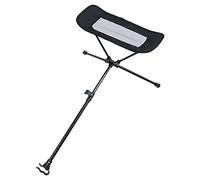 Beausoleil Repose-Pieds Pliable en Plastique Noir, Forme L, Modern, Pliable, Métal, Vinyle, Utilisation en Plein Air, Soulagement des Jambes