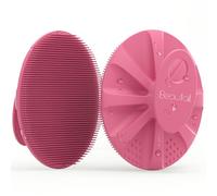 BEAUTAIL Brosse pour le corps en silicone, Pour la douche et le bain, Poils doux, Gommage doux, Pour Femme Homme Bébé Peau Sensible, Facile à tenir, Faire bien mousser, 1 pièces, Rose