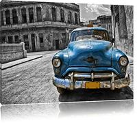 Beauté à Cuba noir / blanc Taille: 80x60 sur toile, énorme XXL Photos complètement encadrée avec civière, art impression sur murale avec cadre, moins cher que la peinture ou la peinture à l'huile, aucune affiche ou un poster
