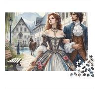 beauté rétro 1000 Pièces Paris Dame Puzzle pour Adultes Carton sans Odeur Anti-Stress Difficile pour Experts Livraison Rapide sans Reflets 38x26cm/1000pcs