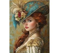 Beauté rétro européenne Puzzle pour Adultes 1200 pièces, Puzzles Classiques, Détente & Relaxation, Famille Jeu Puzzles, Puzzle de Décoration