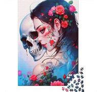 beauté Rose Gothique 1000 Pièces Carton Extra Épais Puzzle Premium pour Adultes Défi Éducatif Belle Décoration Pack De Valeur 70x50cm/1000pcs