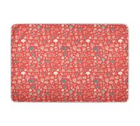 Beauté rouge corail extra large housse de matelas à langer réutilisable résistant à l'eau pour berceau urinaire alèse portable pour bébé tout-petit enfants 132,1 cm L x 86,4 cm l