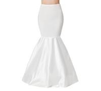 BEAUTELICATE Sirène Jupon Cerceau Jupe Femme Jupon Cancan avec 1 Cerceaux Anneaux pour Mariage Robe de Mariée Sirène Robe de Mariée Trompette Jupe Robes