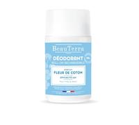 BeauTerra Déodorant Roll-On Rechargeable Fleur de Coton 50 ml | Protection 24h contre les odeurs et l'humidité, sans alcool, 97% d'ingrédients d'origine naturelle, fabriqué en France