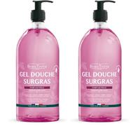 BeauTerra Gel Douche Surgras 1L Figue, Corps, Visage & Cheveux (Lot de 2)