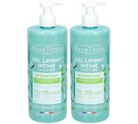 BeauTerra Gel Lavant Intime Certifié Bio - Hydratant 2x500 ml
